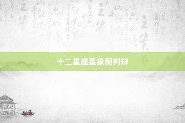 十二星座星象图判辨