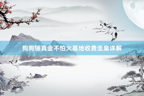 狗狗锤真金不怕火基地收费圭臬详解